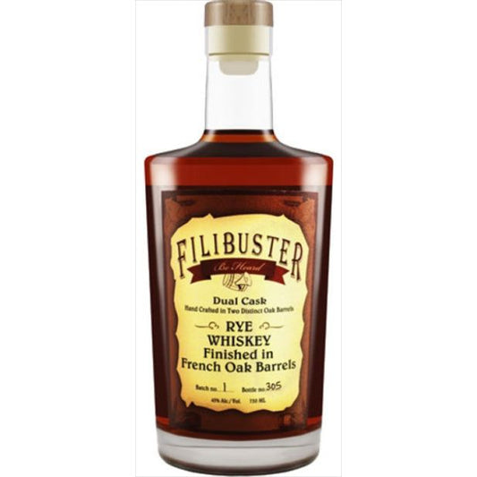 Filibuster Rye Whiskey Dual Cask