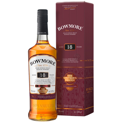 Bowmore Vintner’s Trilogy: 18 Year Old Double Matured Manzanilla