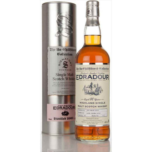 Edradour Scotch Single Malt 10 Year By Signatory 2002