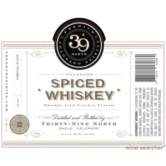 39 North Spiced Whiskey