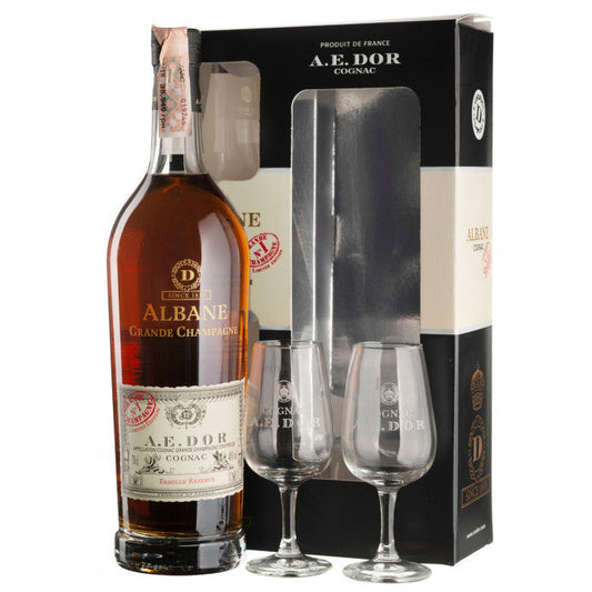 A.E. Dor Albane Famille Reserve N°1 Single Estate Cognac (gift box+2 glasses)