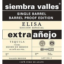 Siembra Valles Tequila Extra Anejo Elisa