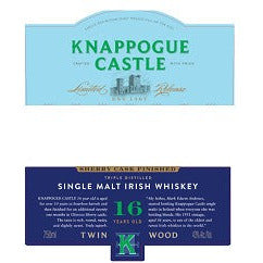 Knappogue Castle Irish Whiskey Single Malt 16 Year Twin Wood