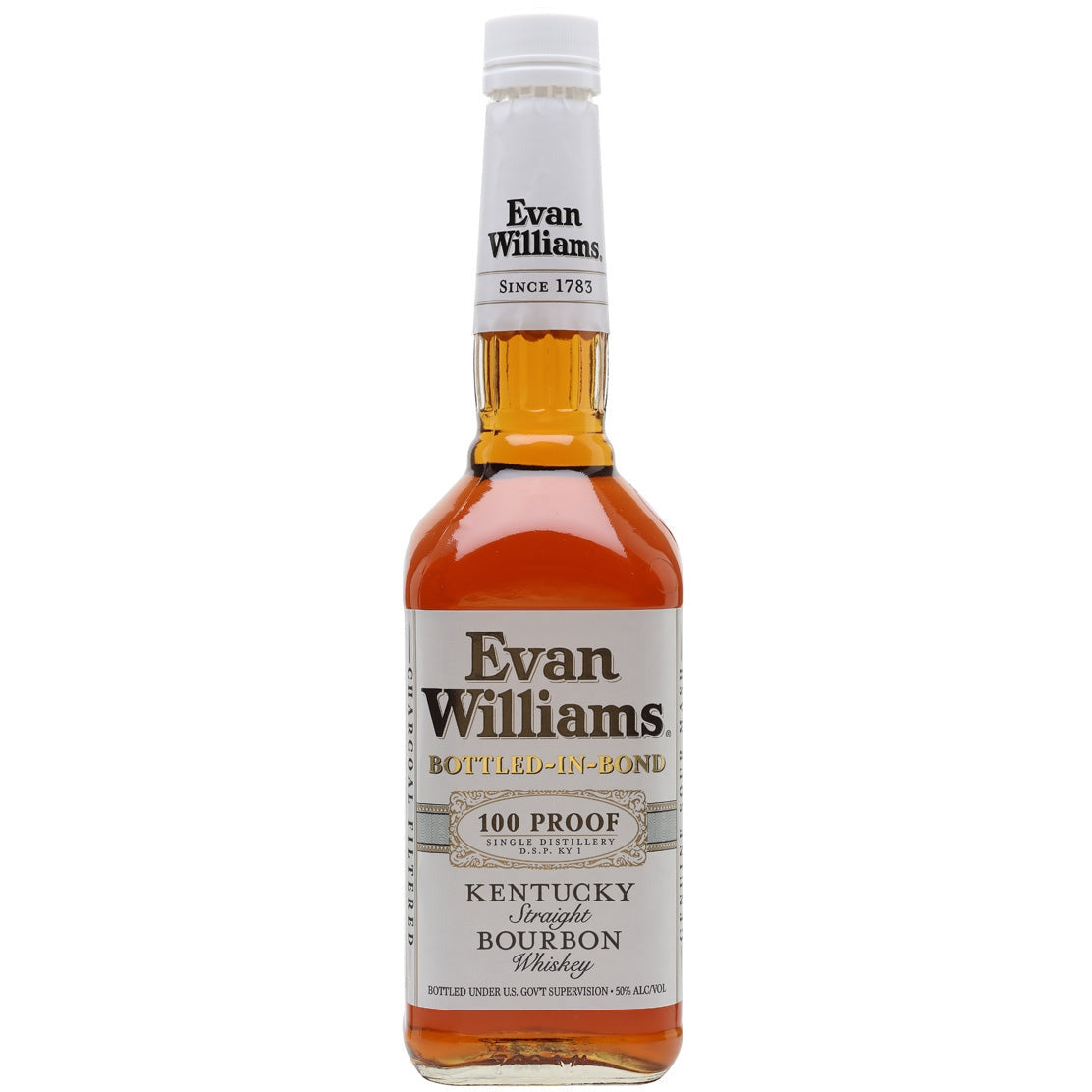 Evan Williams Bourbon Bottled-In-Bond White Label