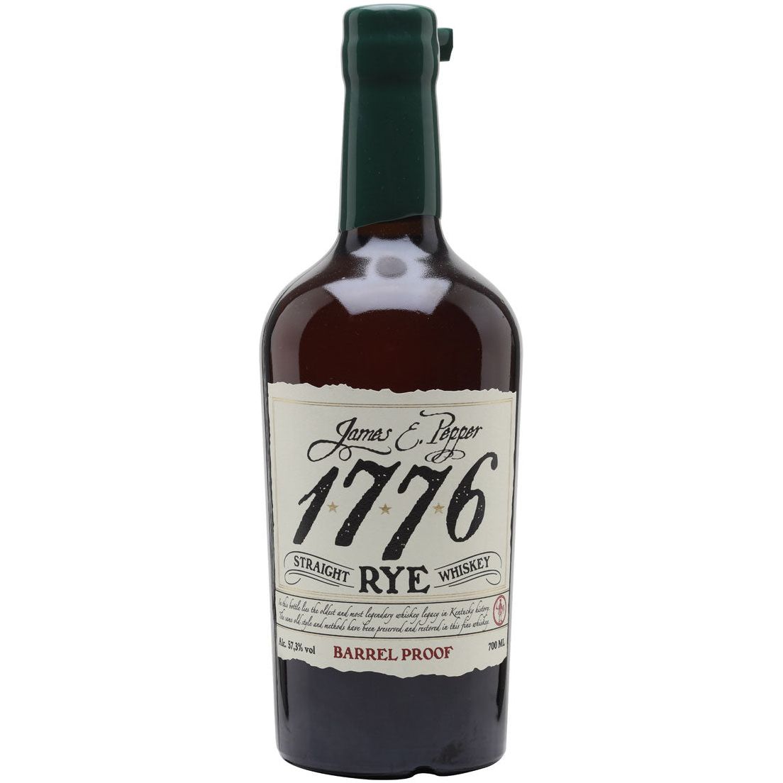 James E. Pepper 1776 Rye Whiskey Barrel Proof