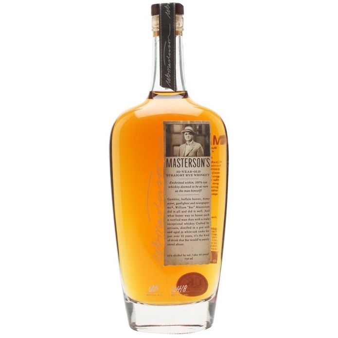 Masterson's Rye Whiskey 10 Year French Oak