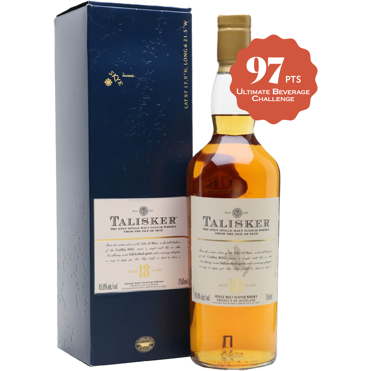 Talisker Scotch Single Malt 18 Year