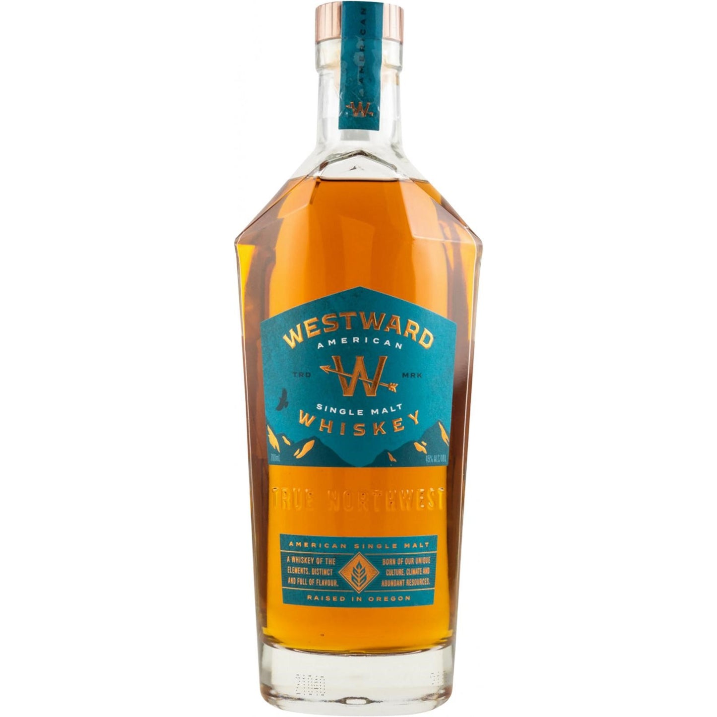 WESTWARD AMERICAN SINGLE MALT BLUE LABEL