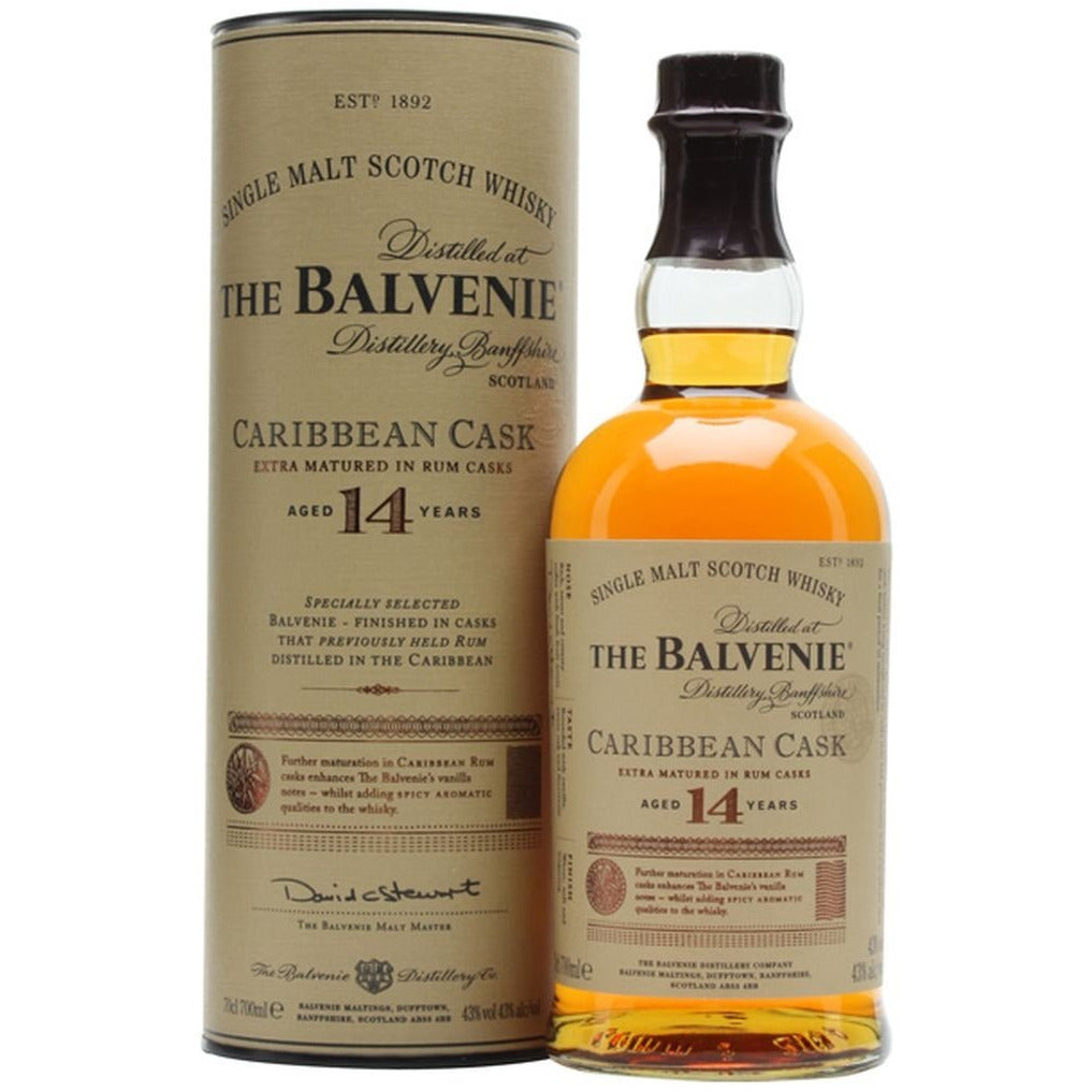 The Balvenie Scotch Single Malt 14 Year Caribbean Cask Rum