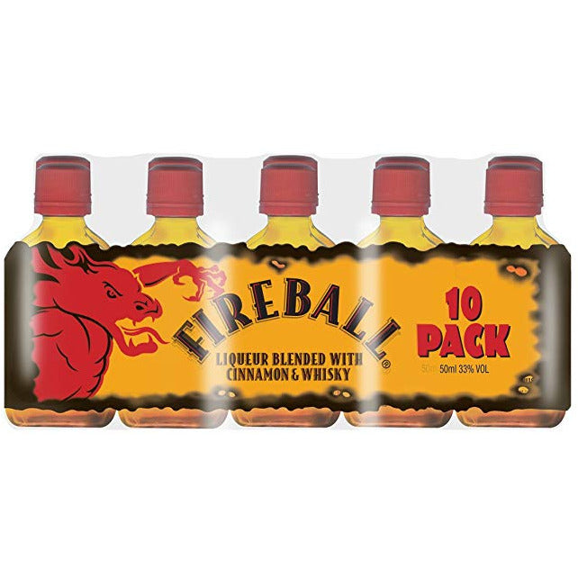 Fireball Cinnamon Whisky (10 Loose bottles of 50 ml)