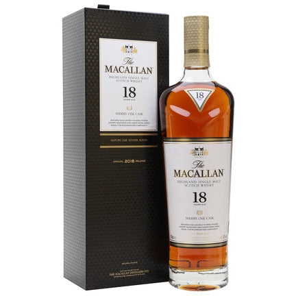 The Macallan Sherry Oak Scotch Single Malt 18 Year