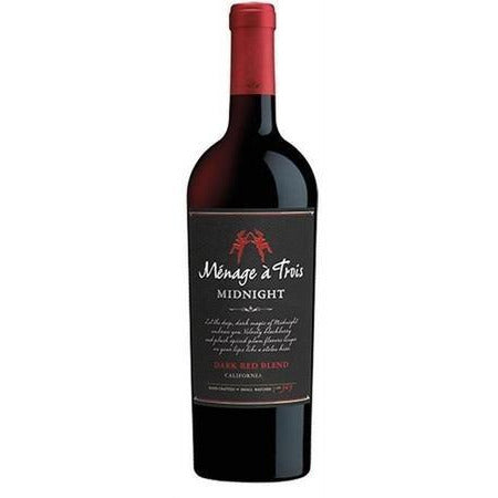 Menage A Trois Midnight Dark Red Blend