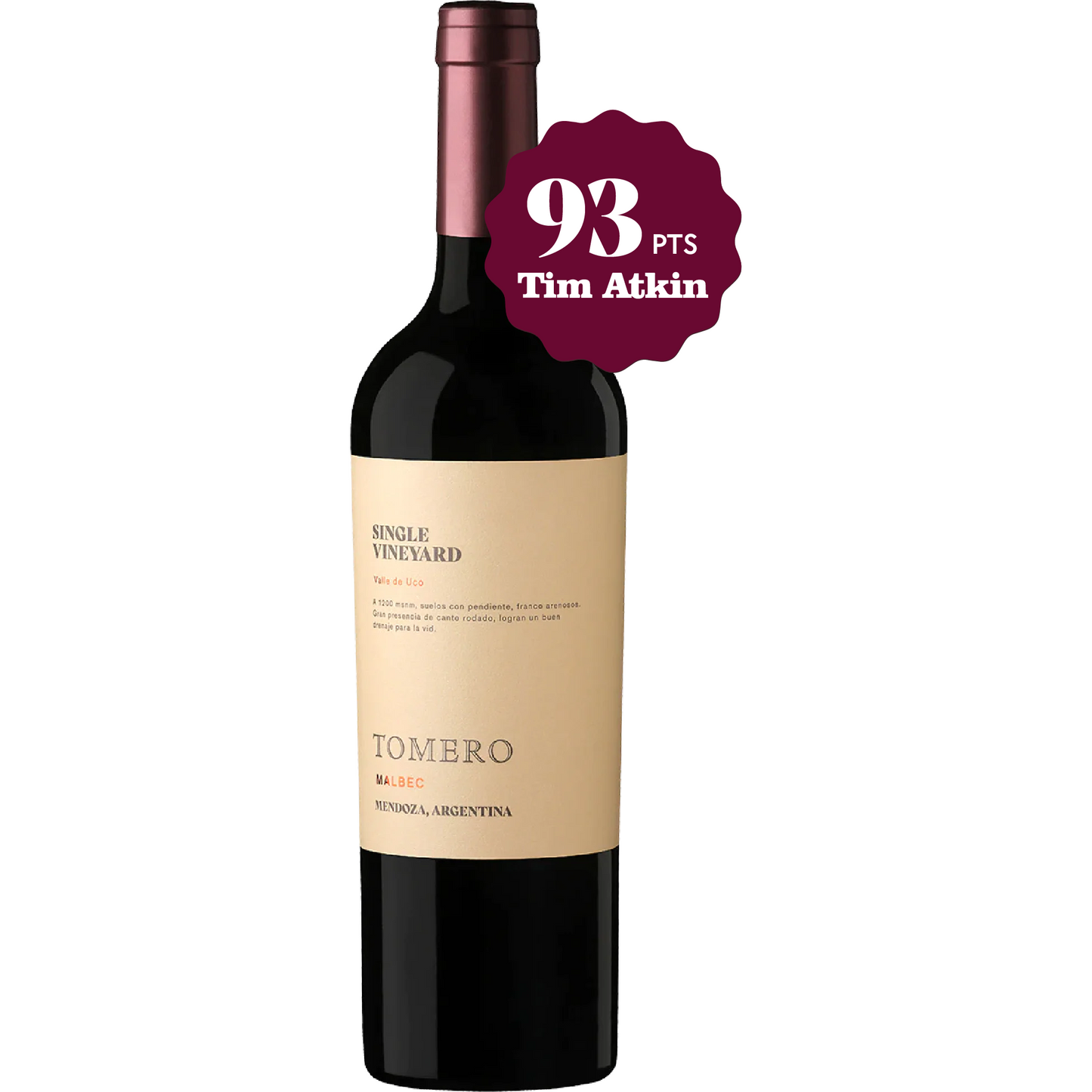 Tomero Single Vineyard Malbec 2020