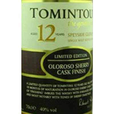 Tomintoul Scotch Single Malt 12 Year Oloroso Cask Finish